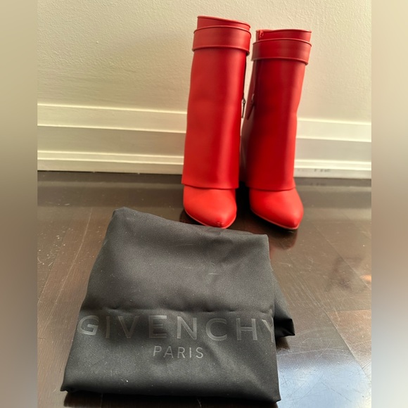 Givenchy Red Ankle Boots - Picture 7 of 10